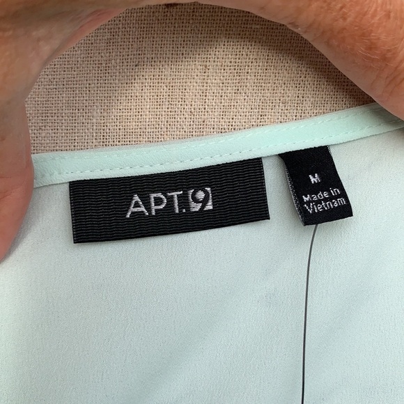 Apt 9 Sleeveless Ruffled Overlay - Moonlight Jade - Picture 12 of 15